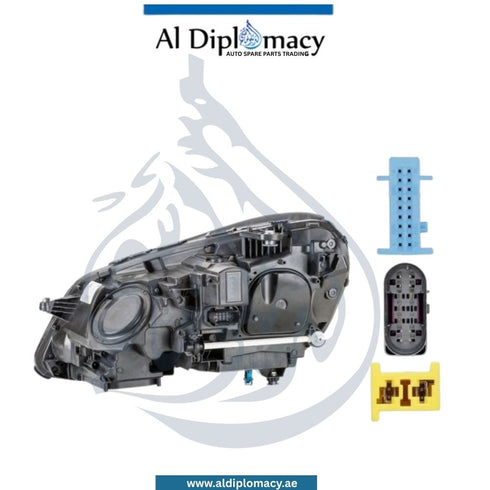 Mercedes-Benz E Class W212 Right Side Headlight Dynamic Led 1EX 011-066-681 OEM Part Number 2128202439 Hella Brand