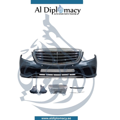 Mercedes-benz E Class W213 E CLASS FRONT Bumper, WITH Sensor HOLE AND SHOW Grille, Complete - China - OEM Part Number A2138850138