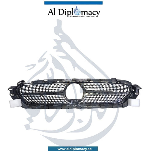 Mercedes-Benz E Class W213 Show Grille, Without Camera Hole, Diamond Style, Silver - China