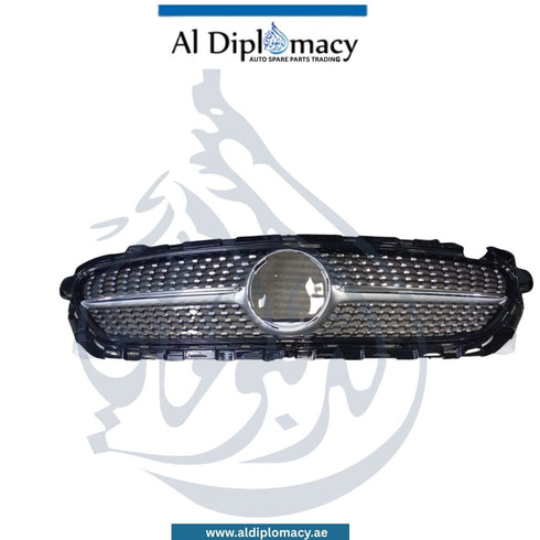Mercedes-Benz E Class W213 Show Grille, Without Camera Hole, Diamond Style, Silver - China