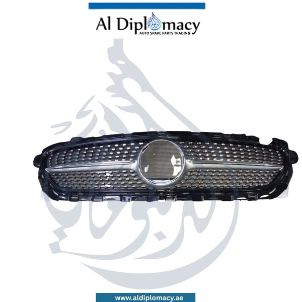 Mercedes-Benz E Class W213 Show Grille, Without Camera Hole, Diamond Style, Silver - China
