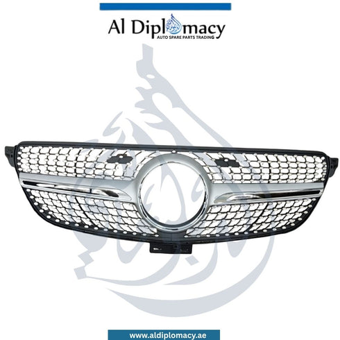 Diamond Style Show Grille Silver for Mercedes-Benz GLE Class C292, Taiwan