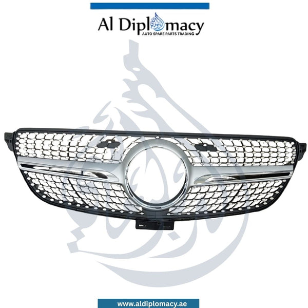 Diamond Style Show Grille Silver for Mercedes-Benz GLE Class C292, Taiwan