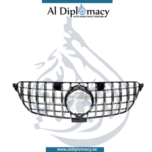 Mercedes-Benz GLE Class C292 Show Grille, GTR Style, With Camera, Black - Taiwan