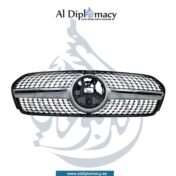Mercedes-Benz Gle Class W167 Show Grille, Diamond Style, Silver, Complete - OEM Part Number A1678886000 China
