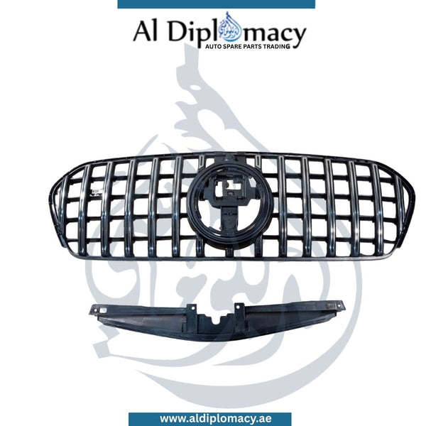 Mercedes-Benz Gle Class W167 Show Grille, Gt Style, Black And Chrome, For Low And High Profile China
