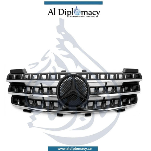 Mercedes-Benz W164 M Class Show Grille Black 3 Bar Front Grill Taiwan Aftermarket Replacement 2006-2011
