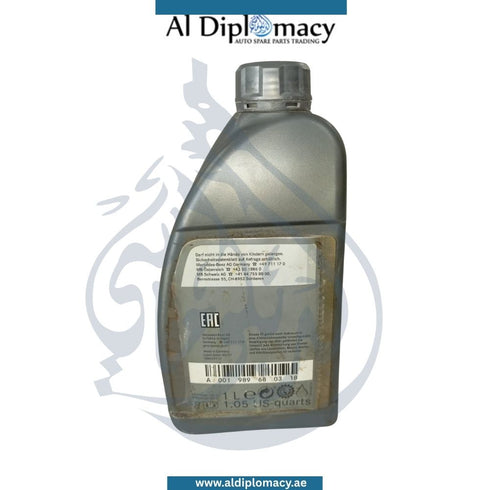 Mercedes-Benz Genuine Gear Oil 236.14 1 Liter for Mercedes-Benz Models, Fully Synthetic Transmission Fluid with Smooth Gear Shifting, OEM A0019896803 18, Replacement For A0009894304