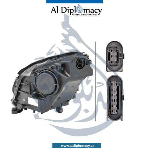 Mercedes-Benz R Class W251 Headlight, Normal, 1EL 263.037-011, Left Side - OEM Part Number 2518200161 Hella