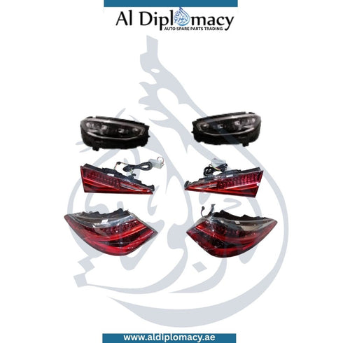 Mercedes-Benz S Class W221 S63 AMG 2022 Look Conversion Bodykit Complete with Hood Bumpers Fenders Lights Trunk and Exhaust Tips China