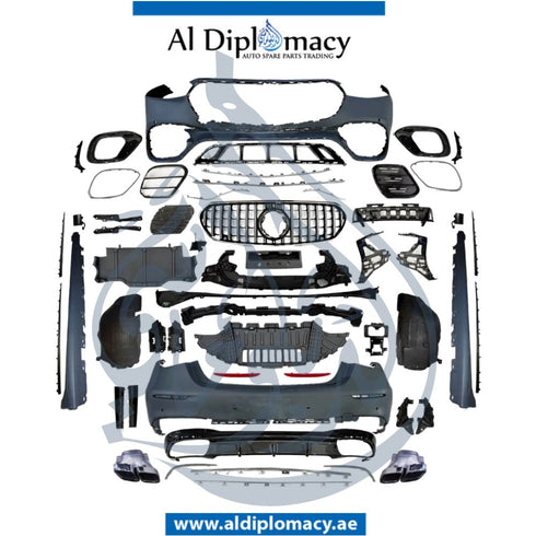 Mercedes-Benz S Class W223 S63 AMG 2021 Complete Bodykit Front Bumper Rear Bumper Grille Side Skirt And Exhaust - China