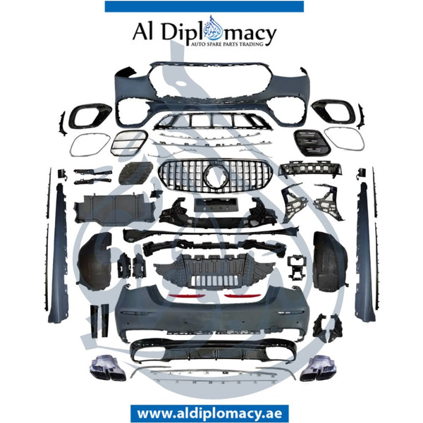 Mercedes-Benz S Class W223 S63 AMG 2021 Complete Bodykit Front Bumper Rear Bumper Grille Side Skirt And Exhaust - China