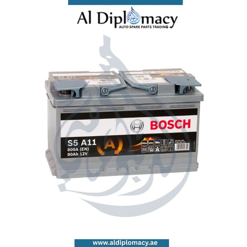 Mercedes-Benz Starter Battery Agm S5A 12V 80Ah 800A - OEM Part Number 00925060 Bosch