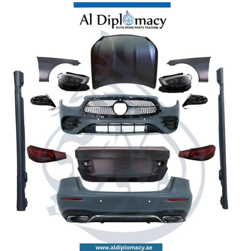 Mercedes-Benz E Class W212 To W213 AMG Look Complete Conversion Body Kit Inspired By The Modern AMG Design With Hood, Fenders, Headlights, Taillights, Front And Rear Bumpers, Trunk Lid, Mirrors And Exhaust Tips China