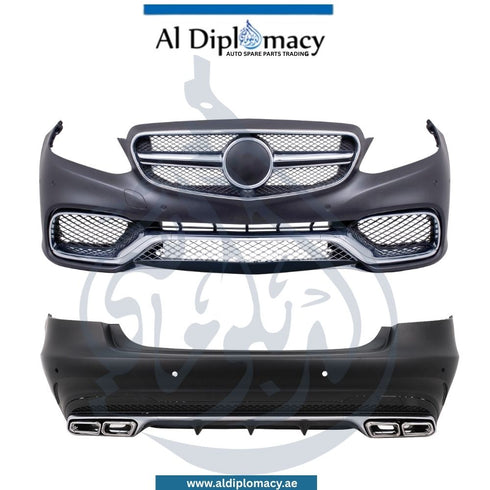Mercedes-Benz E Class W213 E63 AMG Look Complete Body Kit With Front Bumper, Rear Bumper, Side Skirts, Exhaust And Tire Covers China