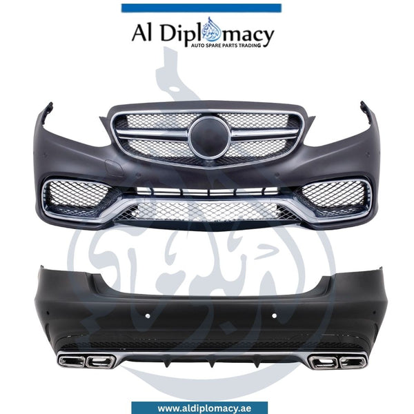 Mercedes-Benz E Class W213 E63 AMG Look Complete Body Kit With Front Bumper, Rear Bumper, Side Skirts, Exhaust And Tire Covers China
