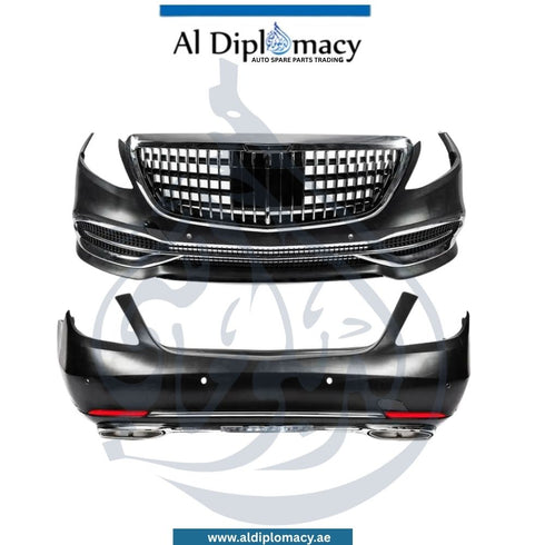Mercedes-Benz S Class W221 To W222 Maybach Look Complete Conversion Body Kit Transforming The Classic W221 Into The Luxury Maybach Design China Brand