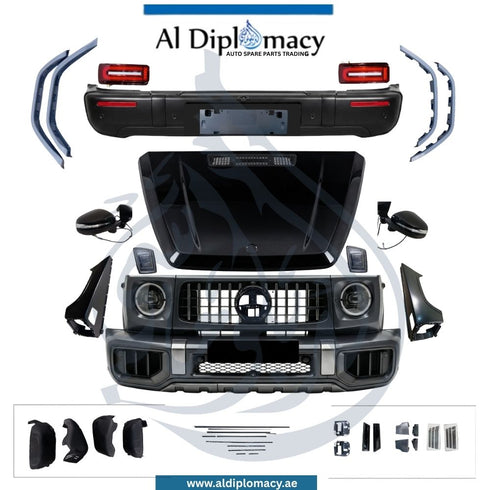 Mercedes-Benz G Class W463 G63 2025 Look Complete Conversion Body Kit Inspired By The Latest G63 AMG Design With Hood, Fenders, Front Bumper, Headlights, Grille, Wheel Arch Covers And Exterior Components China Brand
