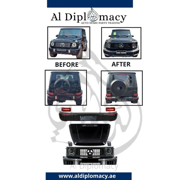 Mercedes-Benz G Class W463 G63 2025 Look Complete Conversion Body Kit Inspired By The Latest G63 AMG Design With Hood, Fenders, Front Bumper, Headlights, Grille, Wheel Arch Covers And Exterior Components China Brand