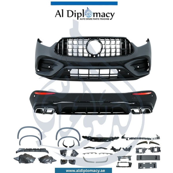 Mercedes-Benz X254 GLC 63 Look Bodykit With Front Bumper Rear Bumper Grille Wheel Arch Covers And Exhaust For 2023-Up Models