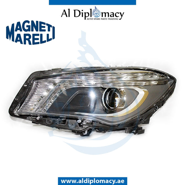 Left Side Mercedes-Benz Cla Class W117 Headlight, Single Xenon, Magnet Marelli, Mercedes-Benz Cla Class W117 Models By Magnet Marelli Part Number 711307024236 / 1179066300 / 1178204261