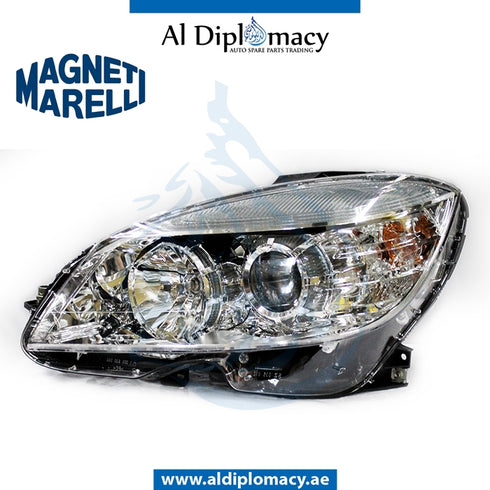 Left Headlight, Normal, 710301234201 for Mercedes-Benz C Class W204 (2007-2015) models, Part Number MM-2048200161