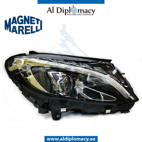 Right Headlight, SINGLE Xenon, 711307024437 for Mercedes-Benz C Class W205 (2015-2021) models, Part Number MM-2058203761