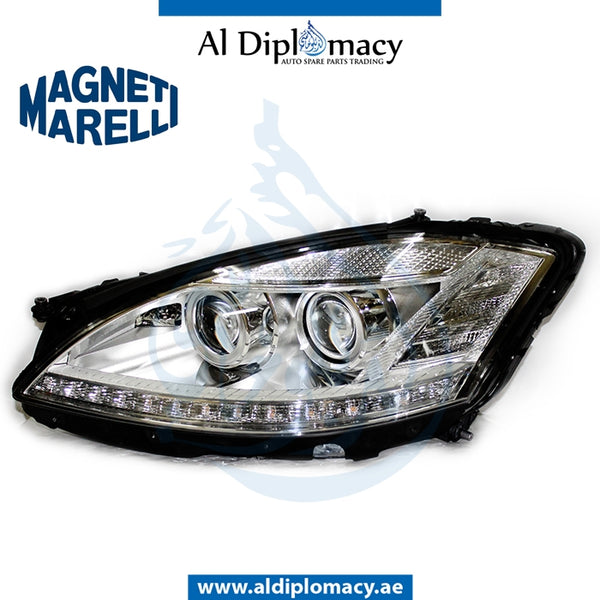 Left Headlight, BI Xenon, 711307023056 for Mercedes-Benz S Class W221 (2006-2013) models, Part Number MM-2218200959