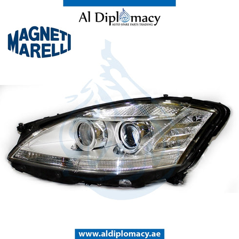 Left Headlight, BI Xenon, 711307023710 for Mercedes-Benz S Class W221 (2006-2013) models, Part Number MM-2218205539