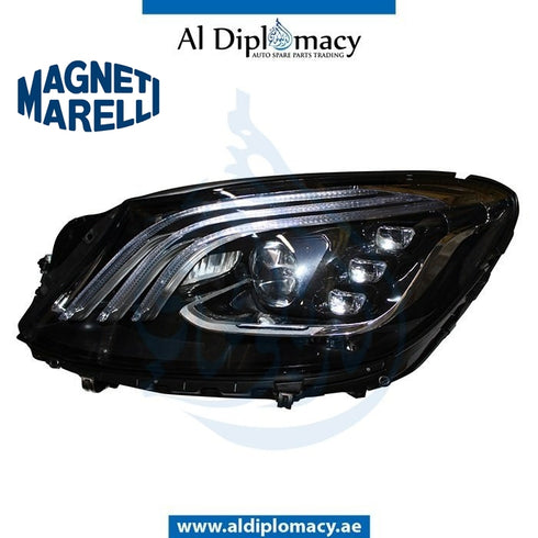 Left Headlight, DYNAMIC Led, 711451000379 for Mercedes-Benz S Class W222 (2014-2020) models, Part Number MM-2229067703