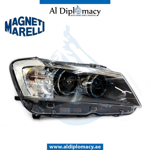 Right Headlight, BI Xenon, 710815029034 for BMW X3 Series F25 (2010-2017) models, Part Number MM-63117276992