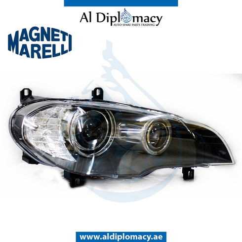Right Headlight, BI Xenon, 710815023002 for BMW X5 Series E70 (2006-2013) models, Part Number MM-63117288992