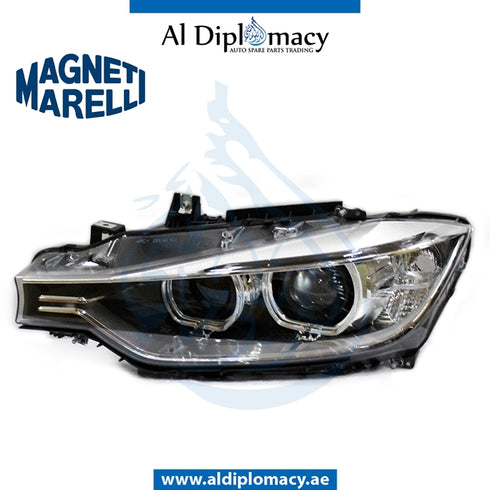 Left Headlight, BI Xenon, 719000000045 for BMW 3 Series F30 (2011-2015) models, Part Number MM-63117314531