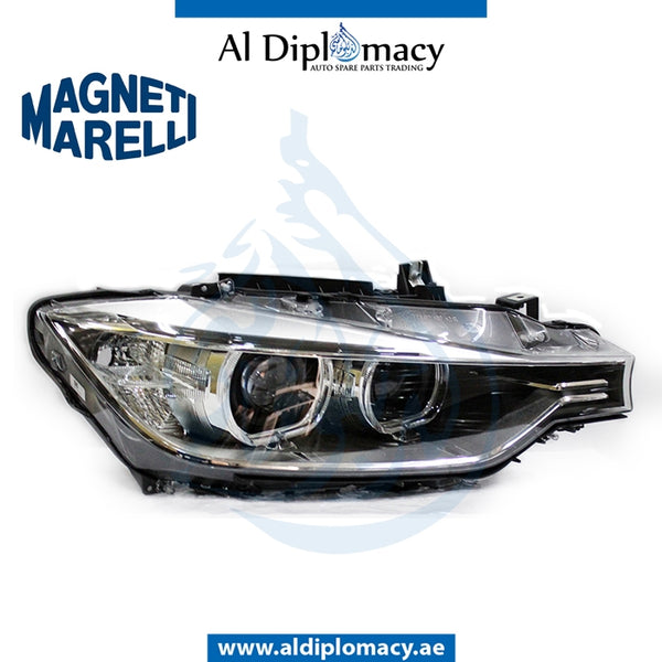 Right Side Headlight, Akl Xenon, BMW 3 Series F30 Models By Magnet Marelli Part Number 719000000052 / 63117338702