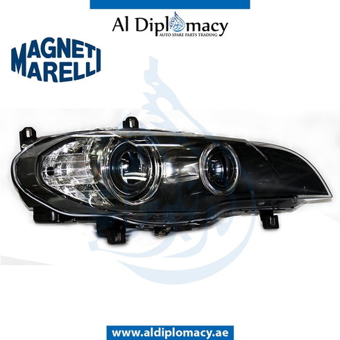 Right Headlight, ADAPTIVE Xenon, 710815023006 for BMW X5 Series E70 (2006-2013) models, Part Number MM-63127192562