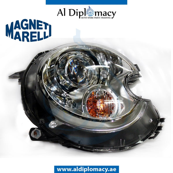 Right Headlight, BI Xenon, 711307023267 for Mini Cooper Mini Clubman R55 (2007-2010) models, Part Number MM-63127269984