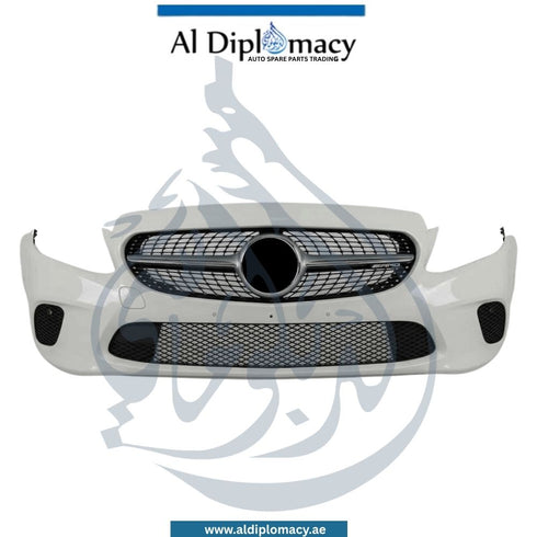 Mercedes-Benz A Class W177 Front Bumper, Without Sensor Hole, Normal, White, Complete - OEM Part Number A1778800100 9144 Used Original