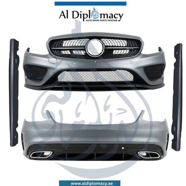 Mercedes-Benz C Class W205 C43 AMG Old Model Bodykit Front Bumper Rear Bumper Side Skirts Exhaust Tips Show Grille - Used Original