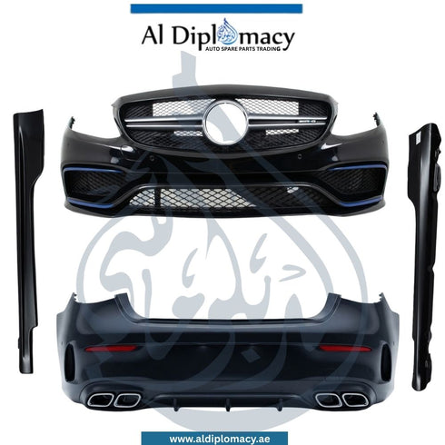 Mercedes-Benz C Class W205 Coupe C63 AMG Old Model Bodykit Front Bumper Rear Bumper Side Skirts Exhaust Tips Show Grille - Used Original