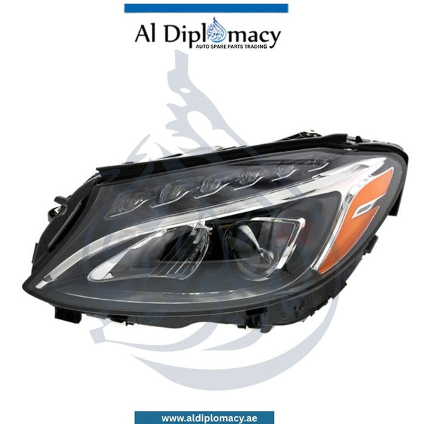 Mercedes-Benz C Class W205 Headlight Static LED Left Side - OEM Part Number A2059067703 TYC