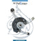 Mercedes-Benz E Class W214 Steering Knuckle, Front Left Side, Complete - OEM Part Number A2143320100 Used Original