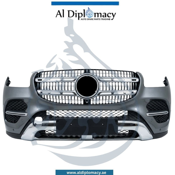 Mercedes-Benz GLE Class W167 Front Bumper, With Sensor Hole, Normal, Complete - OEM Part Number A1678806106 Used Original