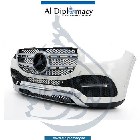 Mercedes-Benz GLE Class W167 Front Bumper, With Sensor Hole, Normal, Complete - OEM Part Number A1678806500 Used Original