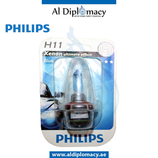 LIGHT BULB H11-blue-v 12362BVUB1 for Mercedes-Benz models, Part Number PHS-12362BVUB1