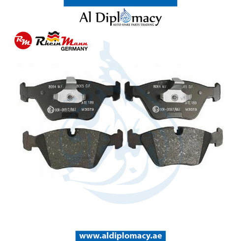 Front BRAKE PAD for BMW 5 Series E32 (1986-1994) models, Part Number RM-34111157569