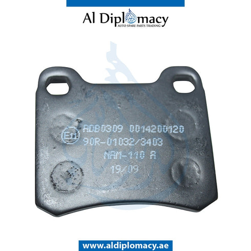 Rear BRAKE Pad, WVA213015 for Mercedes-Benz C Class W124 (1986-1995) models, Part Number SIM-0024200120