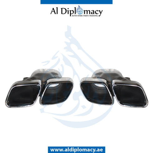 EXHAUST TAILPIPE Tip, SET for Mercedes-Benz C Class W205 (2015-2021) models