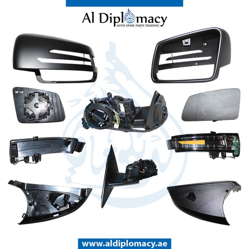 Left Mirror, COMPLETE for Mercedes-Benz CLA Class W117 (2013-2022) models, Part Number T-1178100976-CO