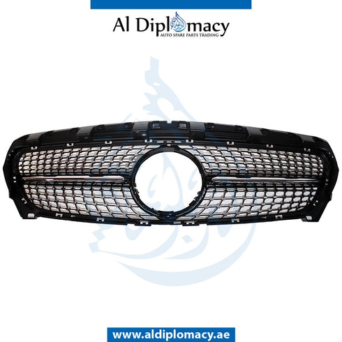 SHOW Grille, Black, CLA250 SPORT LOOK for Mercedes-Benz CLA Class W117 (2013-2022) models, Part Number T-1178801303-BK