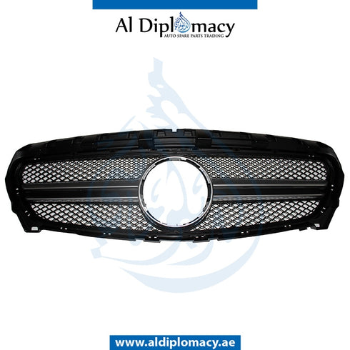 SHOW Grille, Silver, CLA45 LOOK for Mercedes-Benz CLA Class W117 (2013-2022) models, Part Number T-1178880460